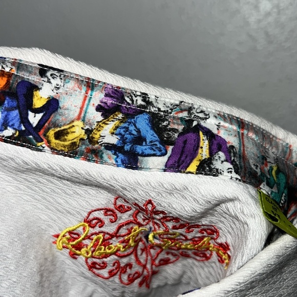 Robert Graham Button Down Dress Shirt With Masquerade Cuffs Extra Large - Picture 12 of 15